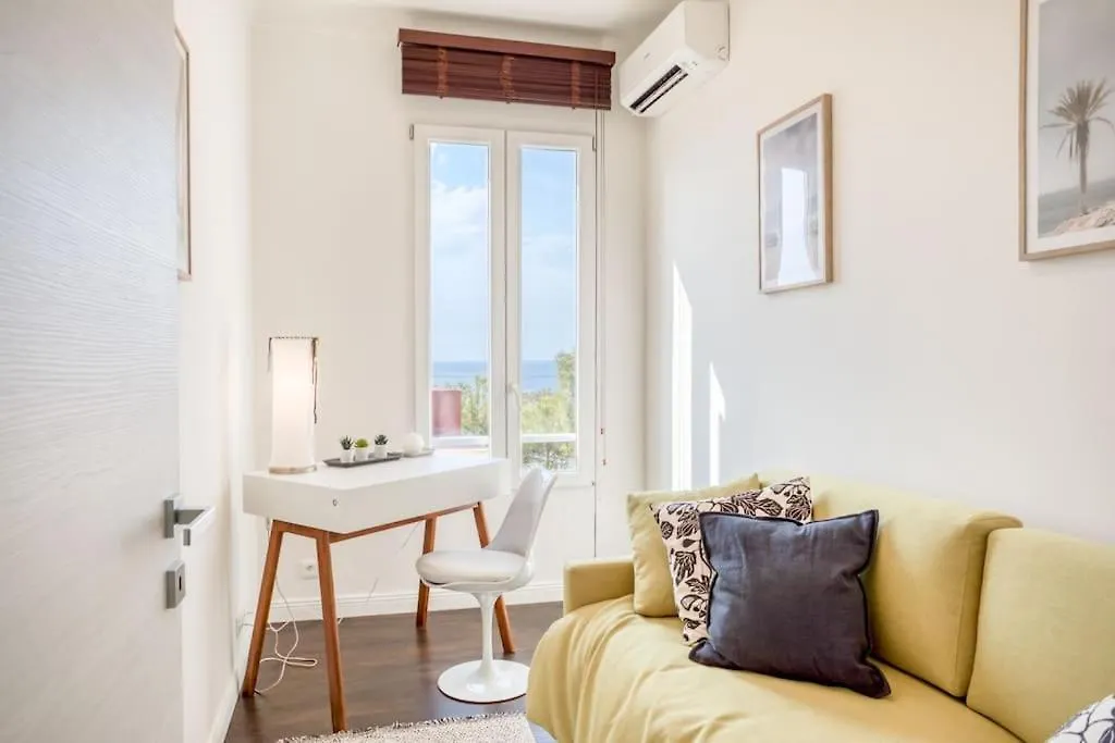 #24 Marie-Claire Suite Sea View/Balcony/Ac/5Min Port 滨海自由城